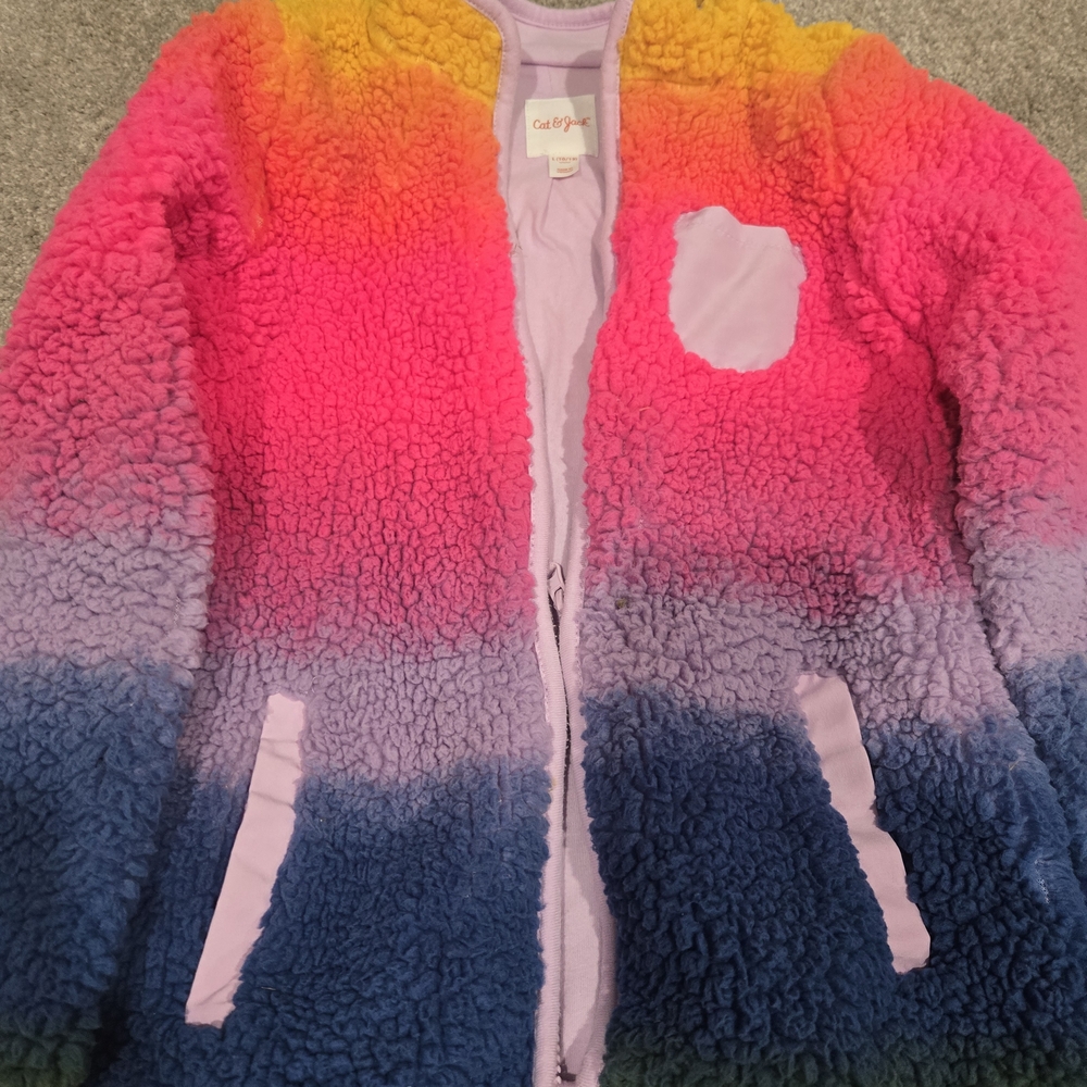 Cat & Jack Multicolor Sherpa Jacket